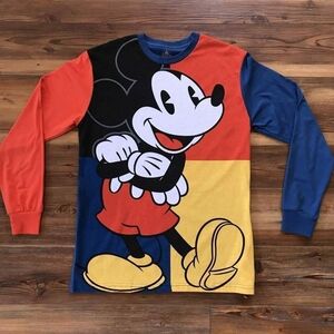 Disney Mickey Mouse Multicolored Long Sleeve Size Small